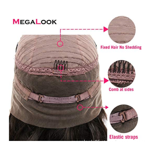 Megalook Discounts 360 Full Lace Cuticle Aligned Straight Wig,Brazilian Hair 100% Virgin Human Hair Wig